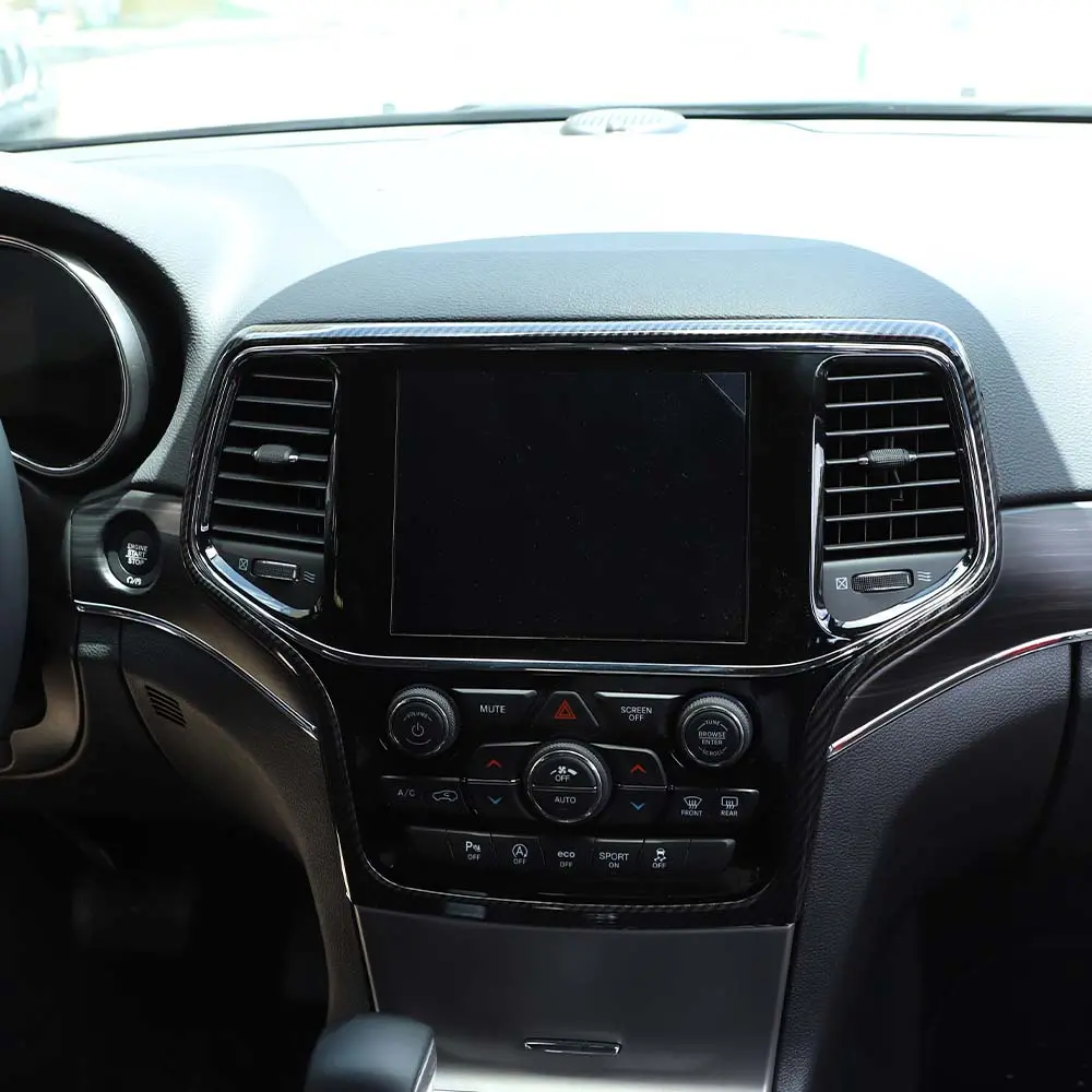 For 2014-2021 Jeep Grand Cherokee WK2 Central Control Navigation Frame Cover Trim - Image 3