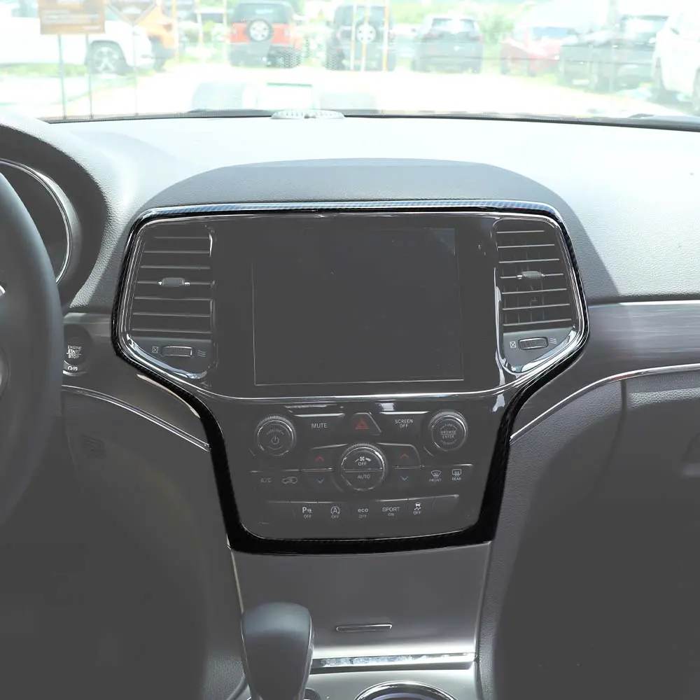 For 2014-2021 Jeep Grand Cherokee WK2 Central Control Navigation Frame Cover Trim - Image 4