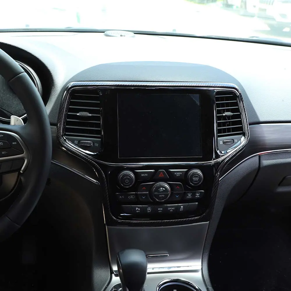 For 2014-2021 Jeep Grand Cherokee WK2 Central Control Navigation Frame Cover Trim - Image 5