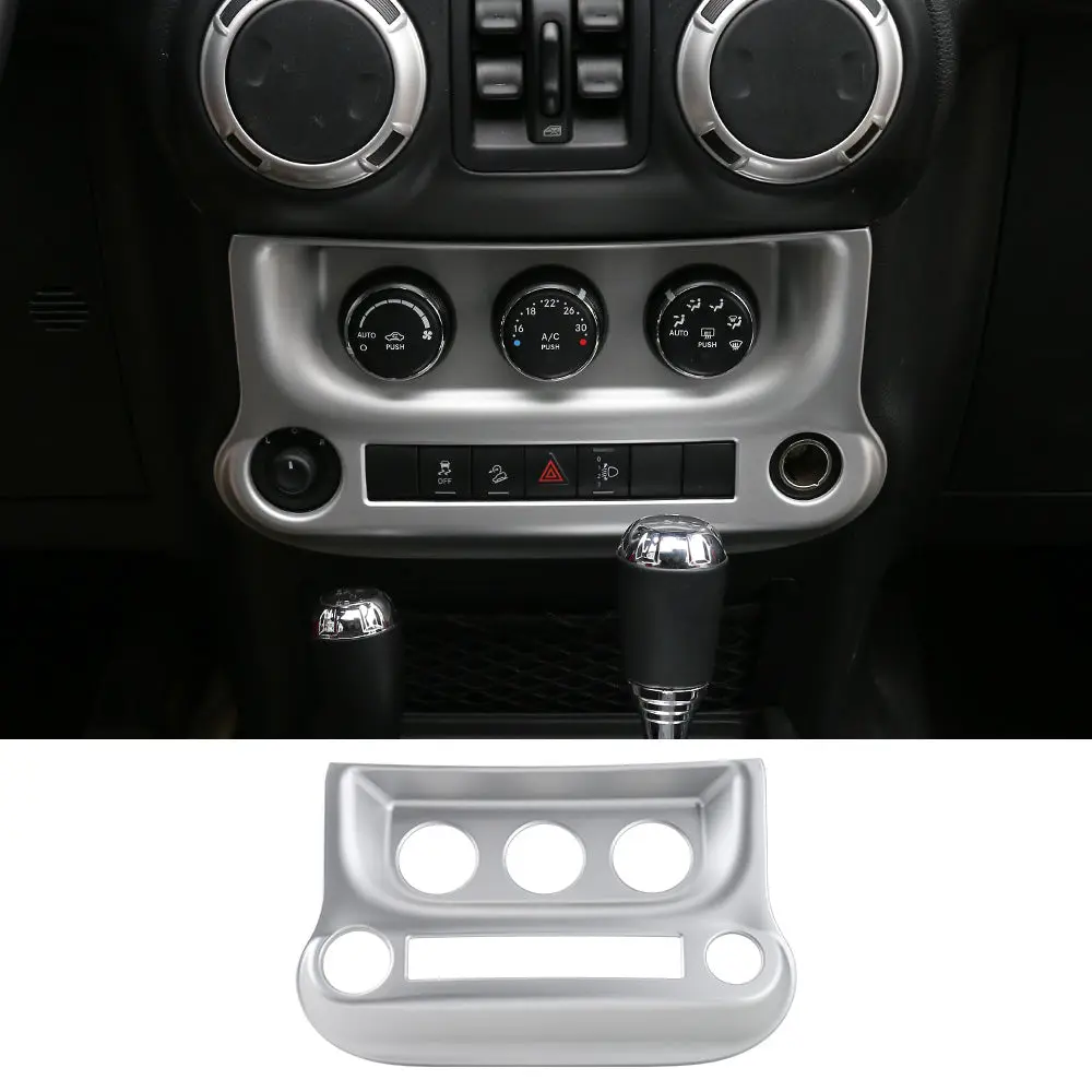 For 2011-2018 Jeep Wrangler JK Air Conditioning Switch Panel Cover Trim - Image 14