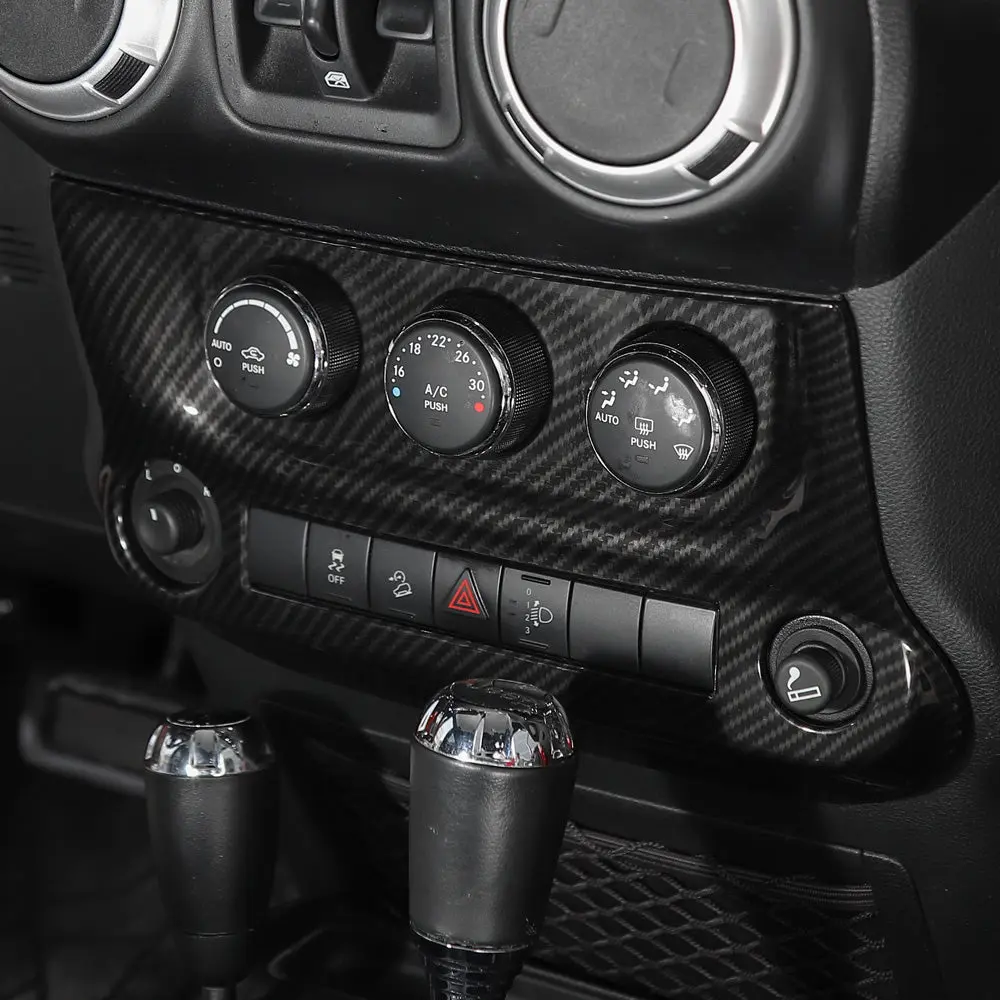 For 2011-2018 Jeep Wrangler JK Air Conditioning Switch Panel Cover Trim - Image 4