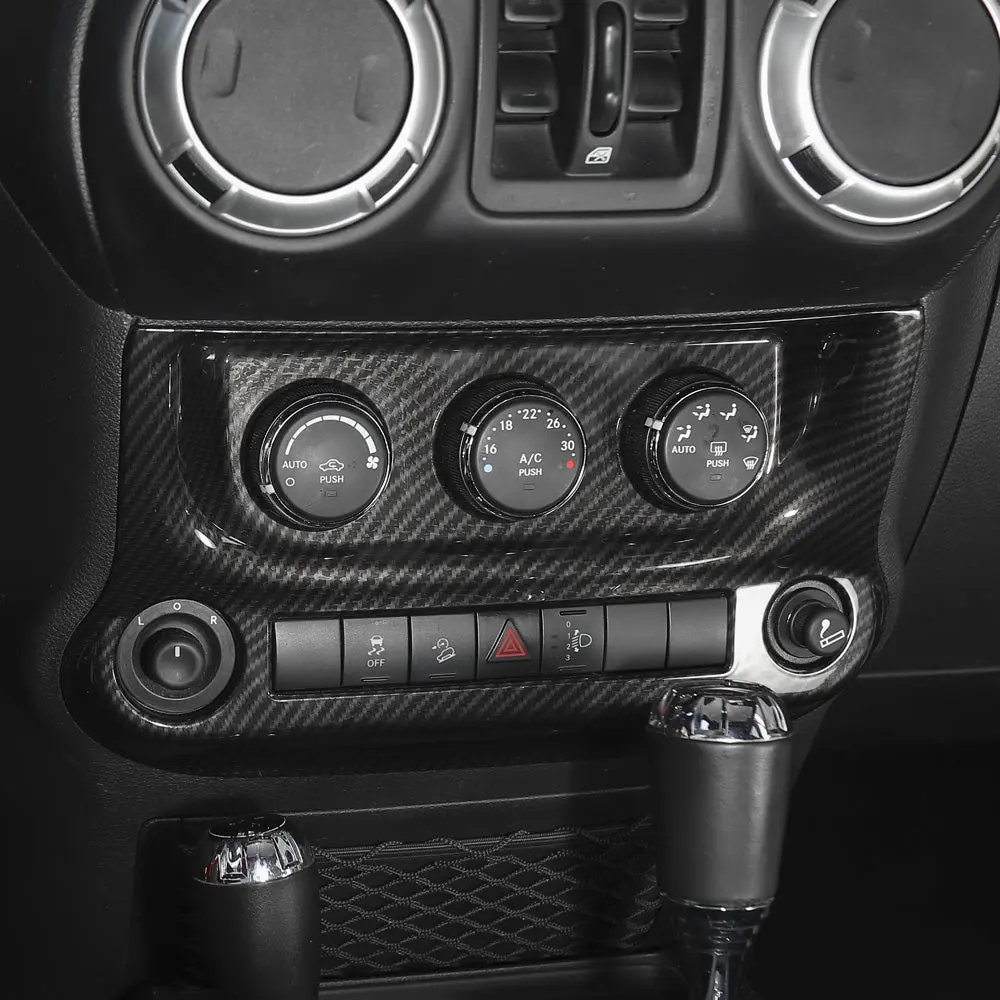 For 2011-2018 Jeep Wrangler JK Air Conditioning Switch Panel Cover Trim - Image 5
