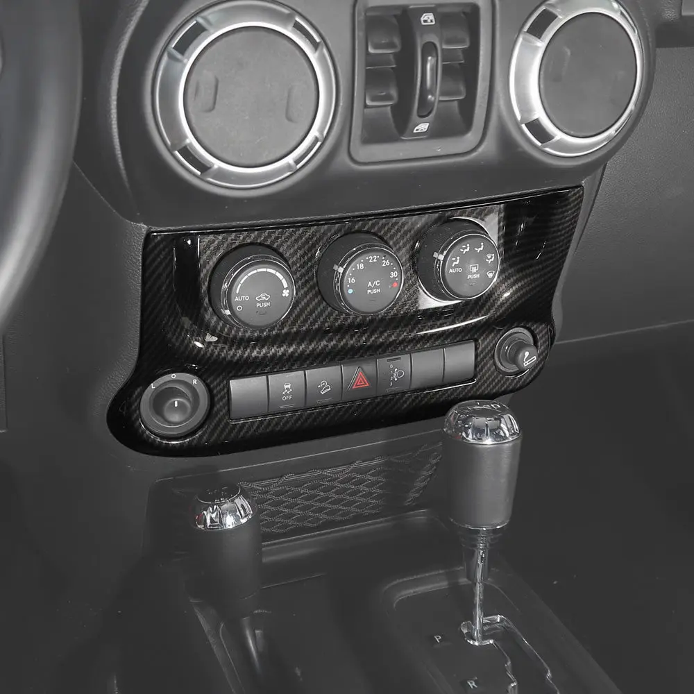 For 2011-2018 Jeep Wrangler JK Air Conditioning Switch Panel Cover Trim - Image 9