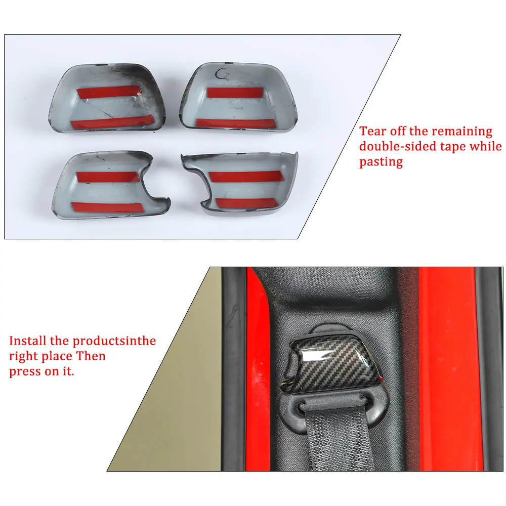 For 2007-2018 Jeep Wrangler JK Seat Safety Belt Buckle Trim - Image 7
