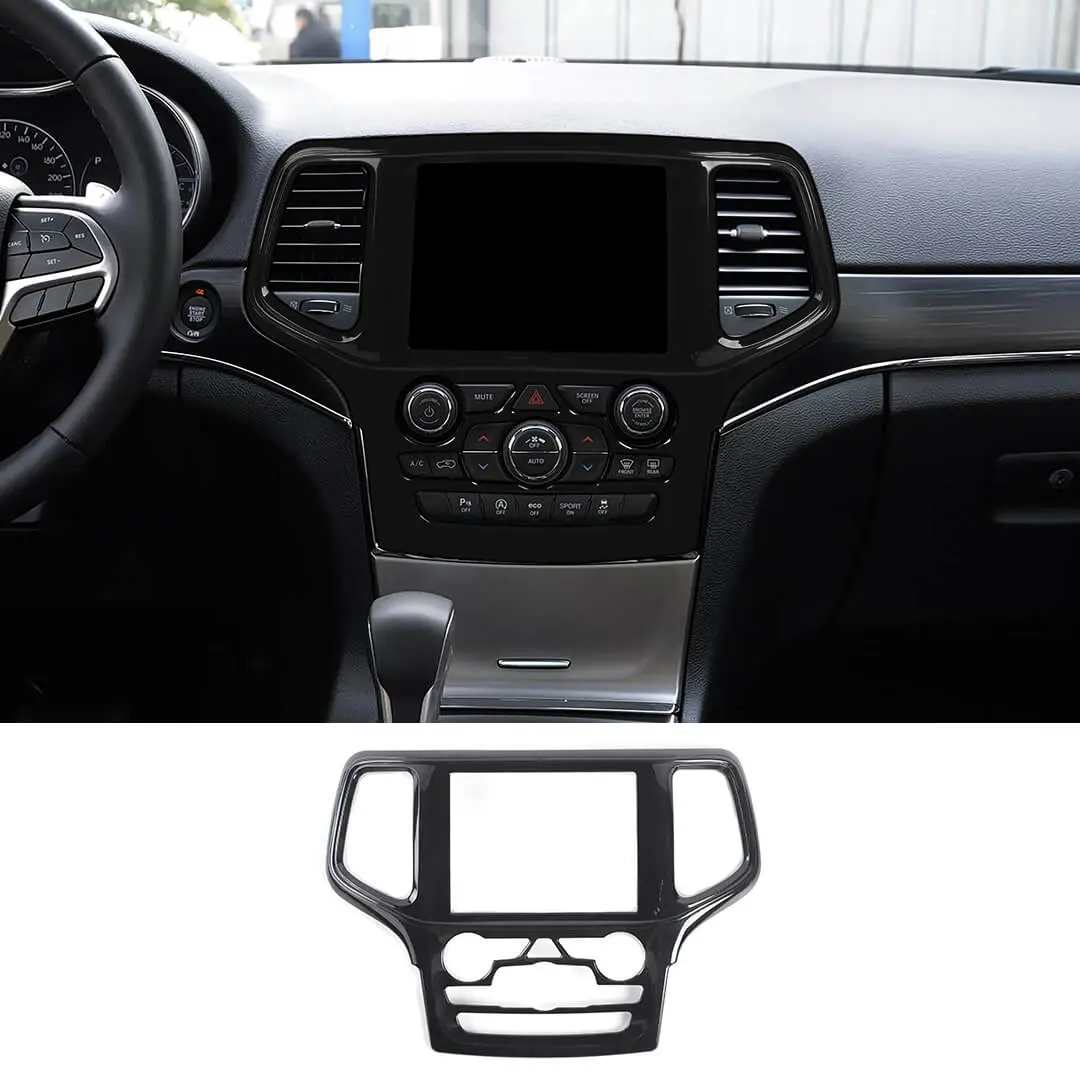 For 2019-2021 Jeep Grand Cherokee WK2 Interior Central Navigation Panel, Center Control GPS Cover Trim - Image 12