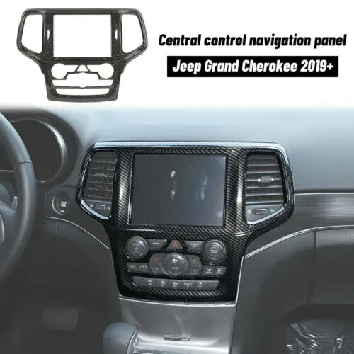For 2019-2021 Jeep Grand Cherokee WK2 Interior Central Navigation Panel, Center Control GPS Cover Trim - Image 6