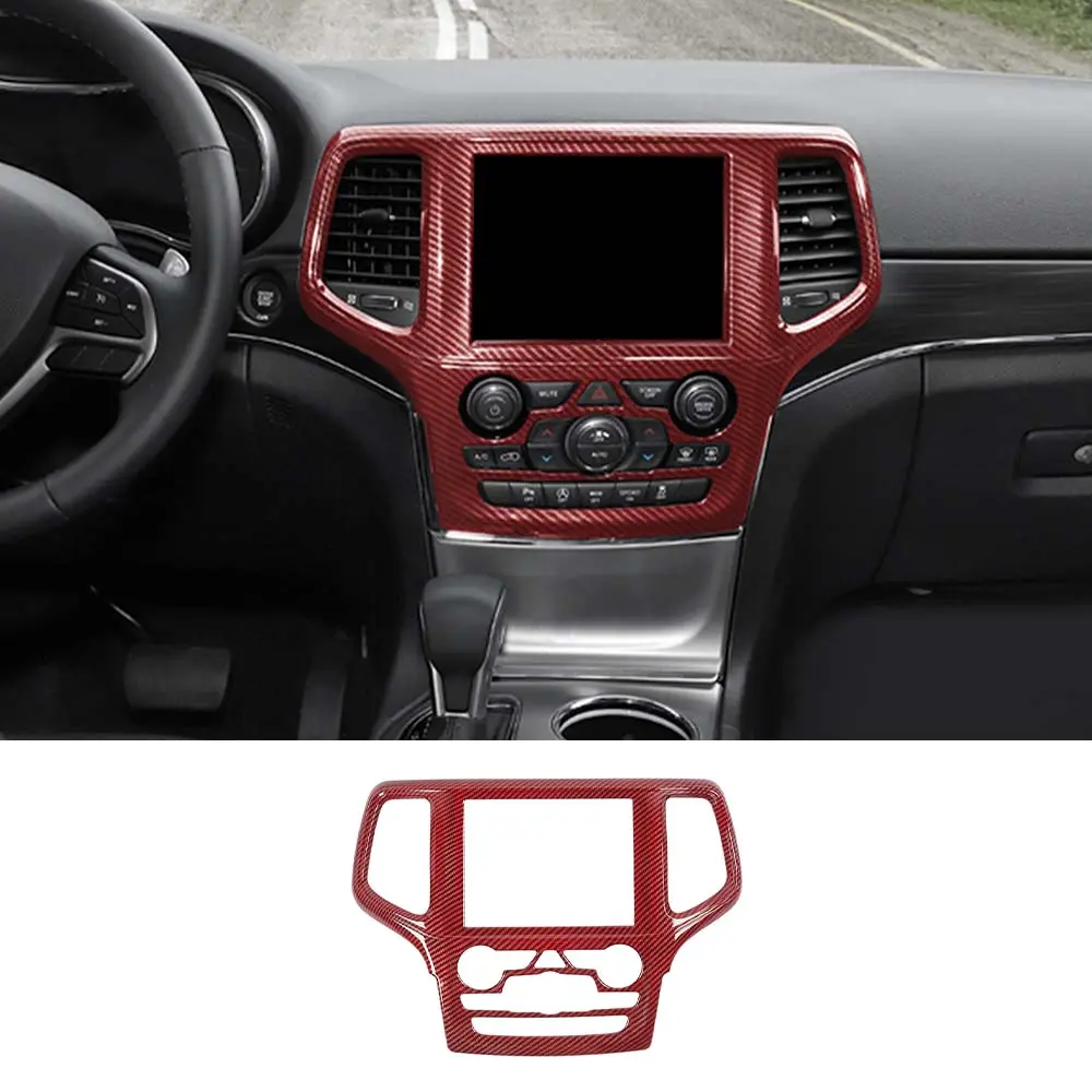 For 2019-2021 Jeep Grand Cherokee WK2 Interior Central Navigation Panel, Center Control GPS Cover Trim - Image 8