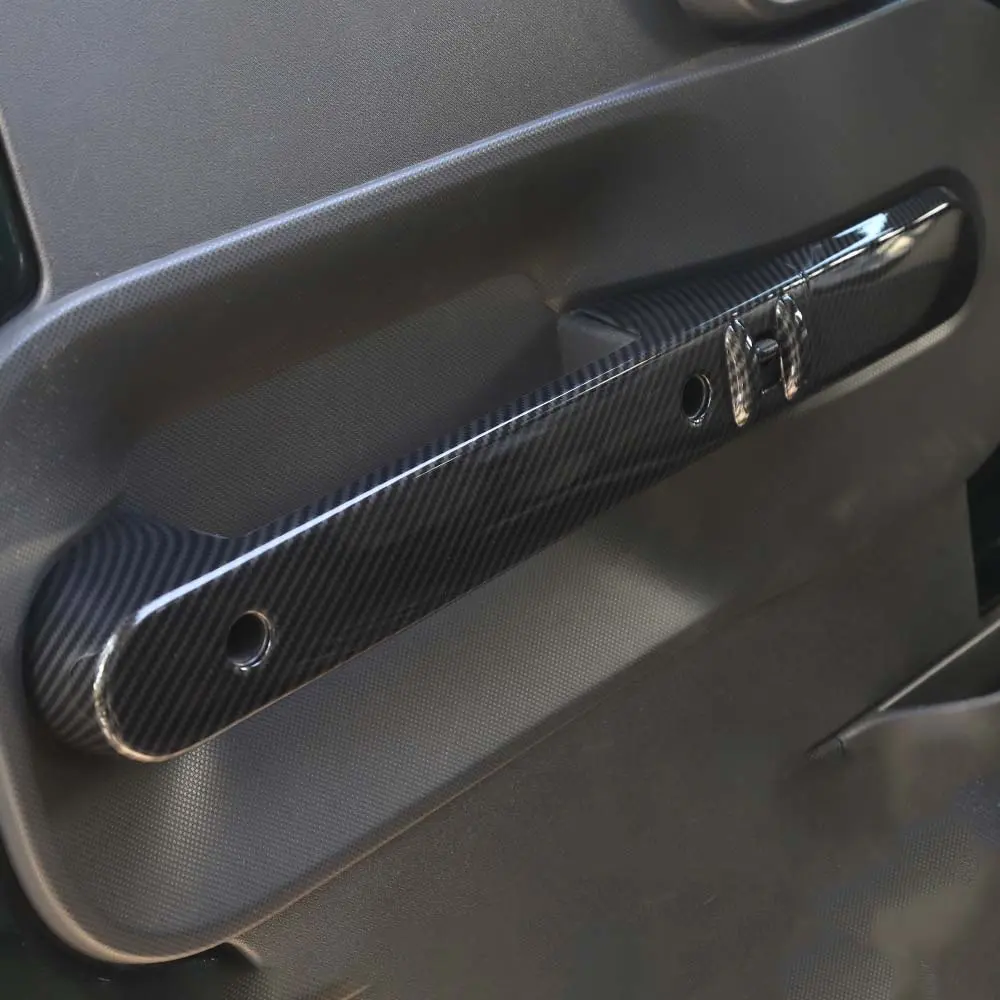 For 2007-2010 Jeep Wrangler JK Interior Door Armrest handle cover trim Decor - Image 5