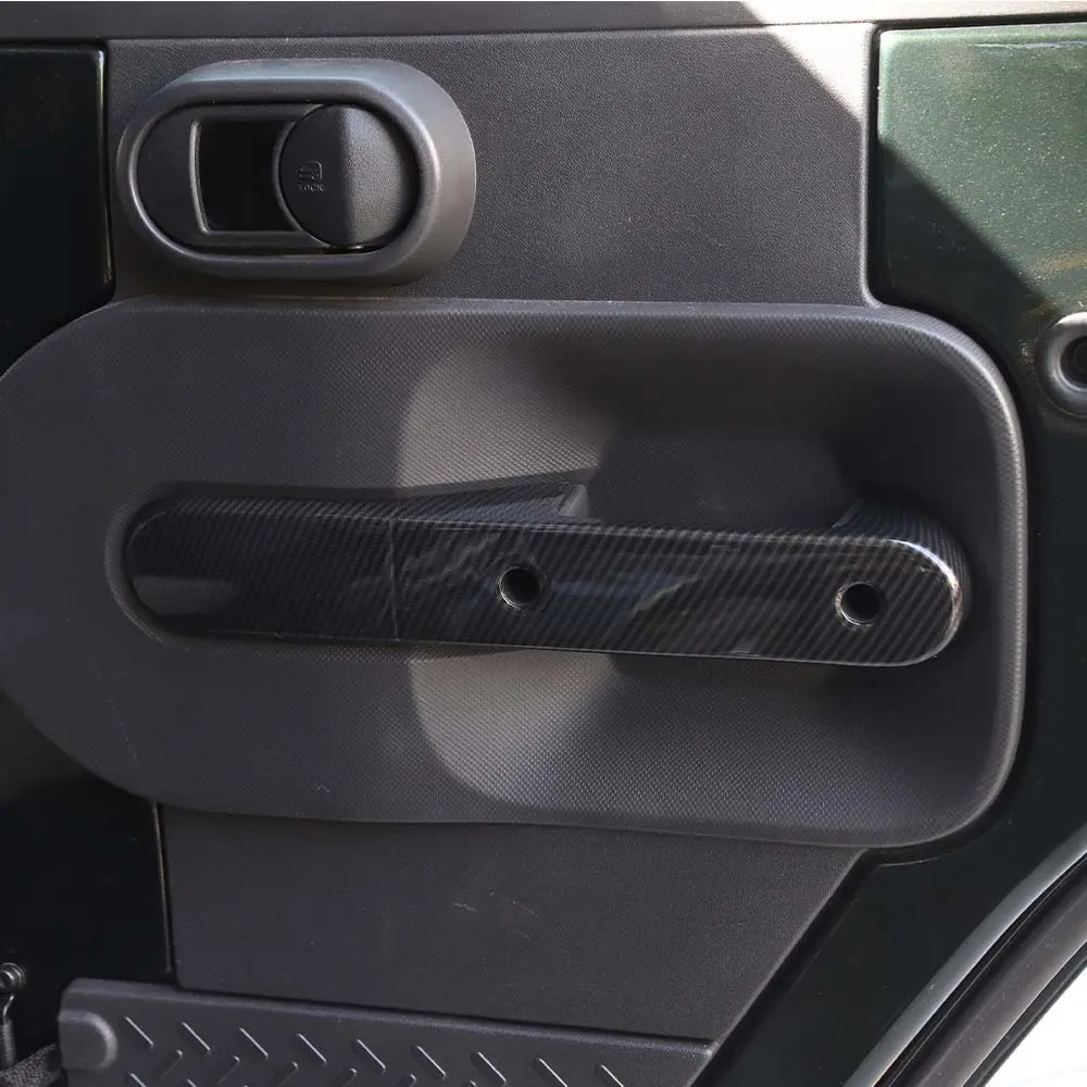 For 2007-2010 Jeep Wrangler JK Interior Door Armrest handle cover trim Decor - Image 6