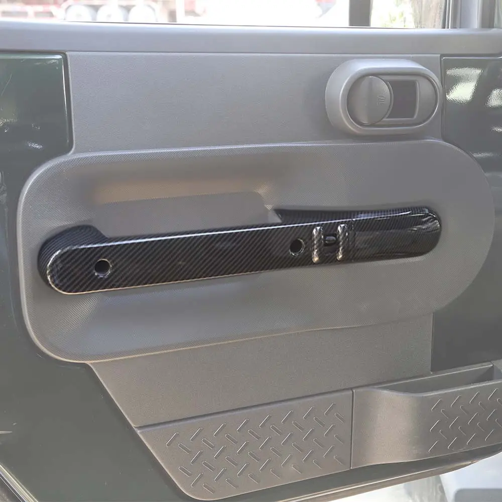 For 2007-2010 Jeep Wrangler JK Interior Door Armrest handle cover trim Decor - Image 7