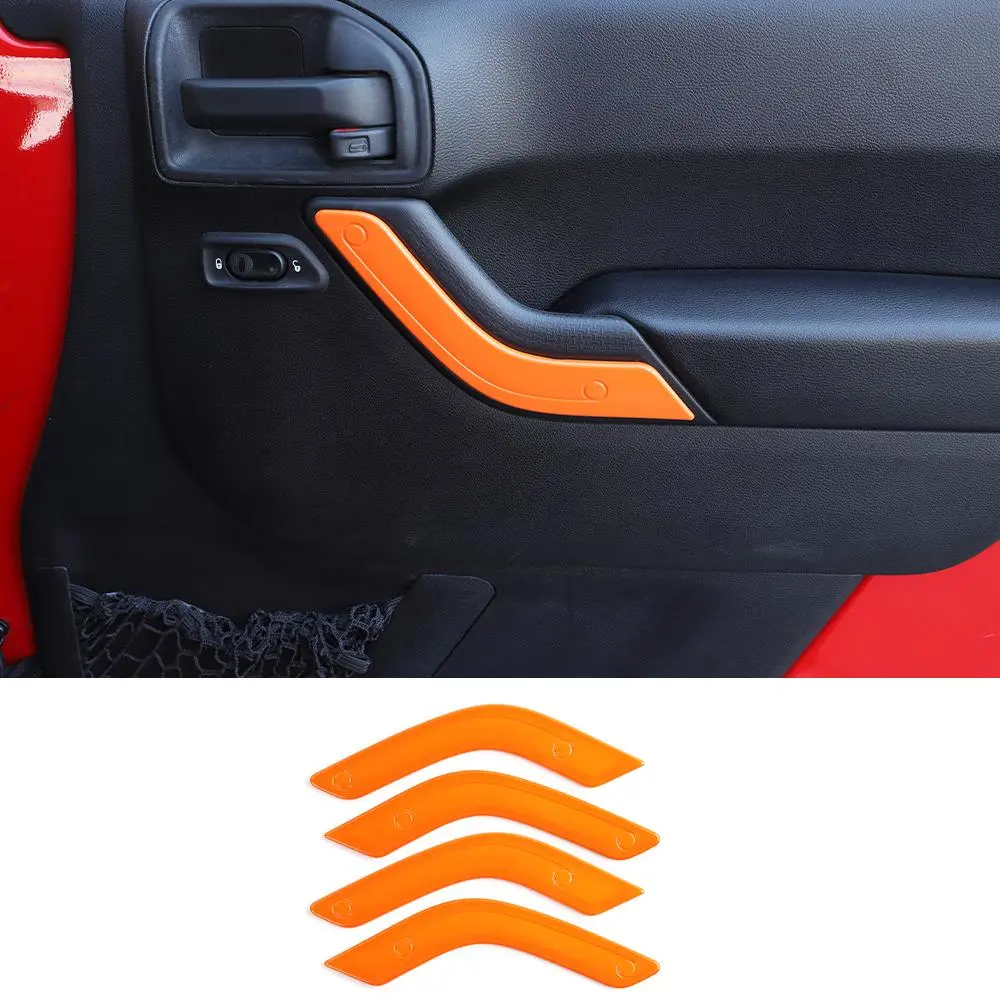 For 2011-2018 Jeep Wrangler JKU 4Doors Interior Door Handle Cover Trim - Image 13