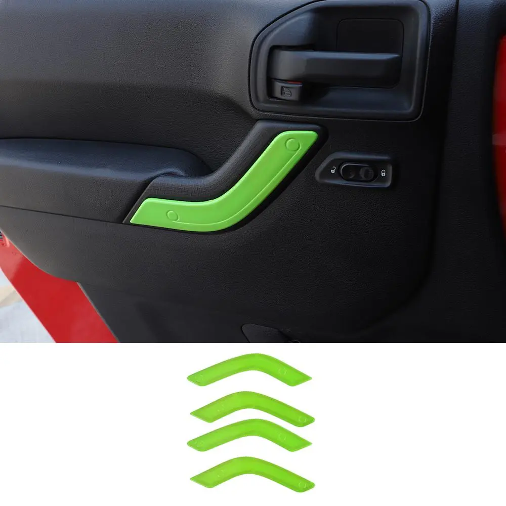 For 2011-2018 Jeep Wrangler JKU 4Doors Interior Door Handle Cover Trim - Image 18