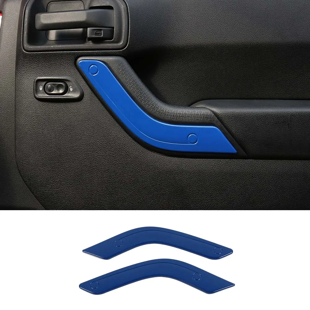 For 2011-2018 Jeep Wrangler JK 2Doors Interior Door Handle Cover Trim - Image 12