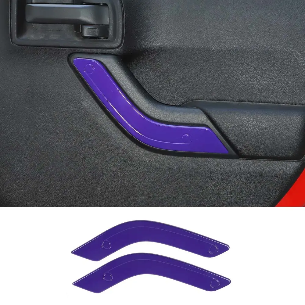 For 2011-2018 Jeep Wrangler JK 2Doors Interior Door Handle Cover Trim - Image 14