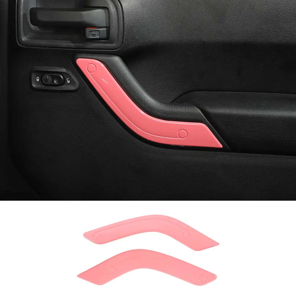 For 2011-2018 Jeep Wrangler JK 2Doors Interior Door Handle Cover Trim - Image 16
