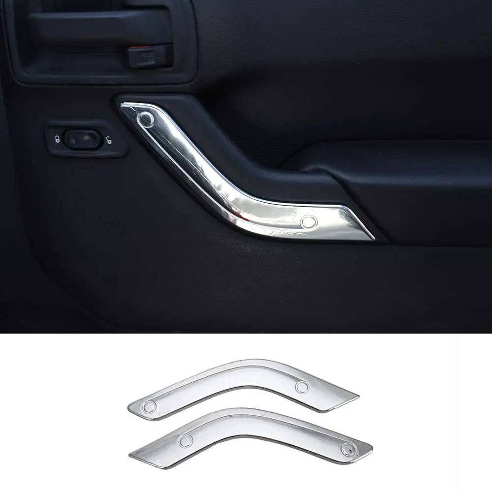 For 2011-2018 Jeep Wrangler JK 2Doors Interior Door Handle Cover Trim - Image 18