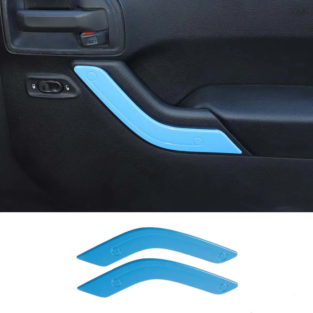 For 2011-2018 Jeep Wrangler JK 2Doors Interior Door Handle Cover Trim - Image 19