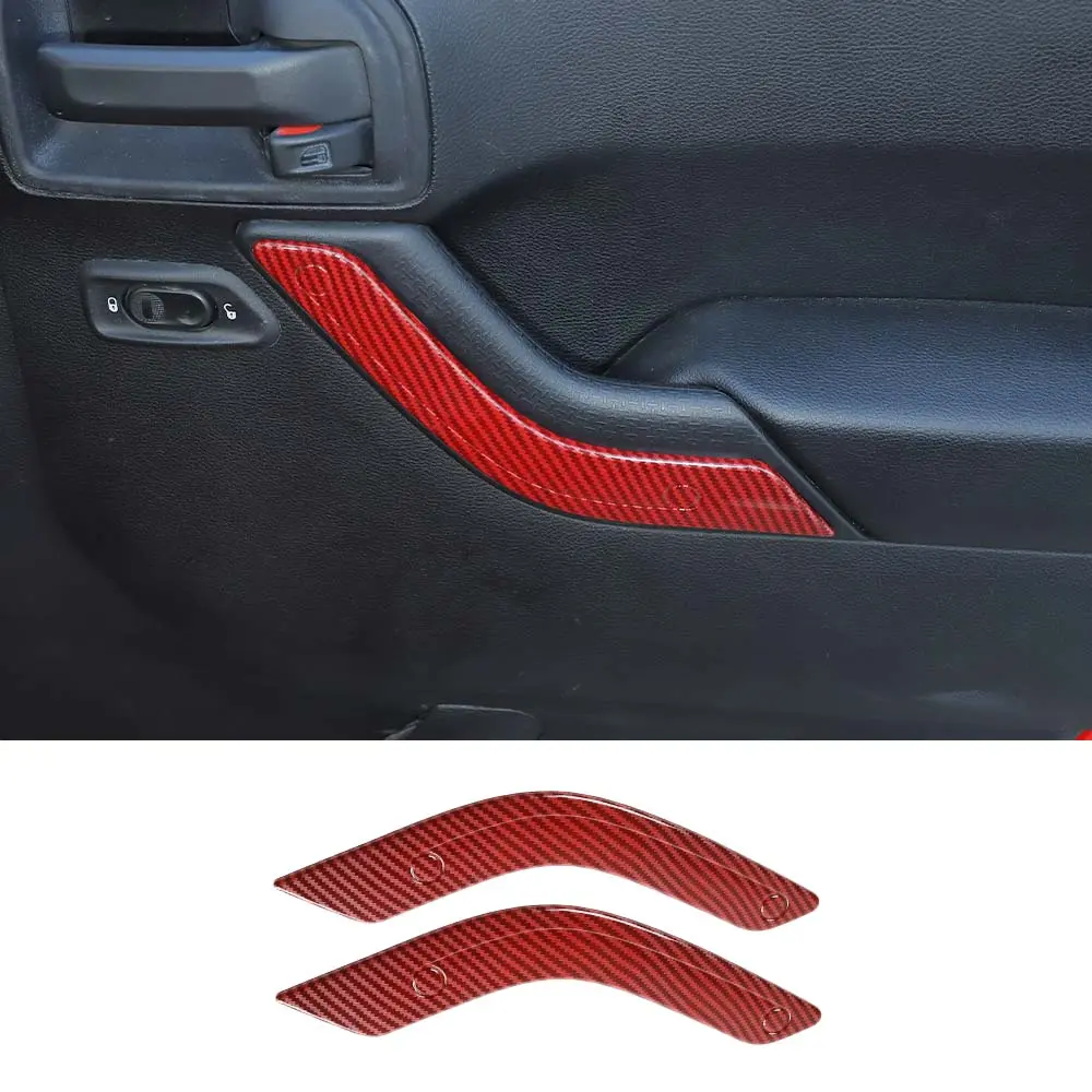 For 2011-2018 Jeep Wrangler JK 2Doors Interior Door Handle Cover Trim - Image 20