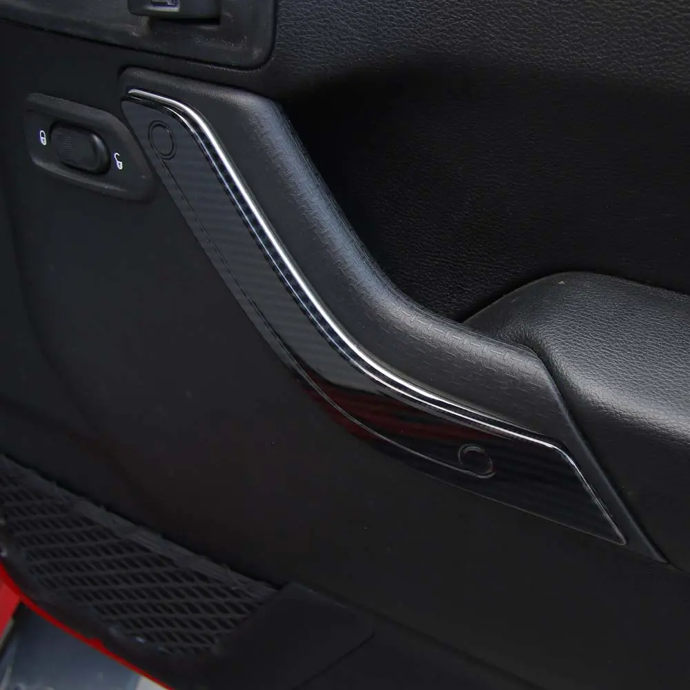 For 2011-2018 Jeep Wrangler JK 2Doors Interior Door Handle Cover Trim - Image 4