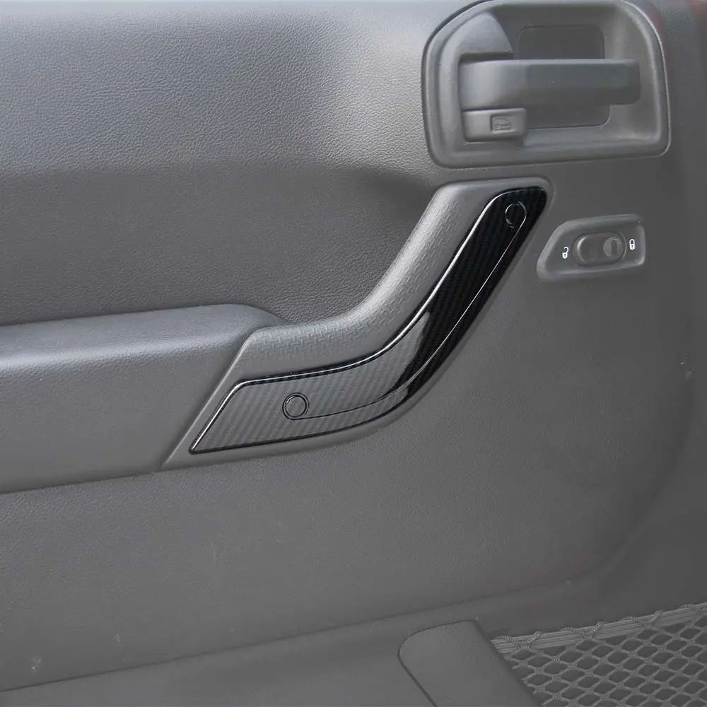 For 2011-2018 Jeep Wrangler JK 2Doors Interior Door Handle Cover Trim - Image 6