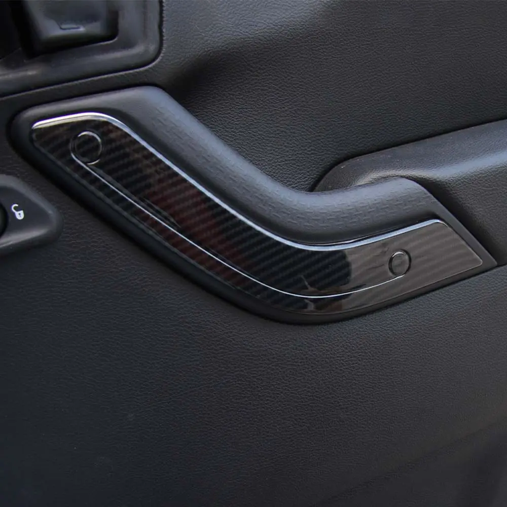 For 2011-2018 Jeep Wrangler JK 2Doors Interior Door Handle Cover Trim - Image 7