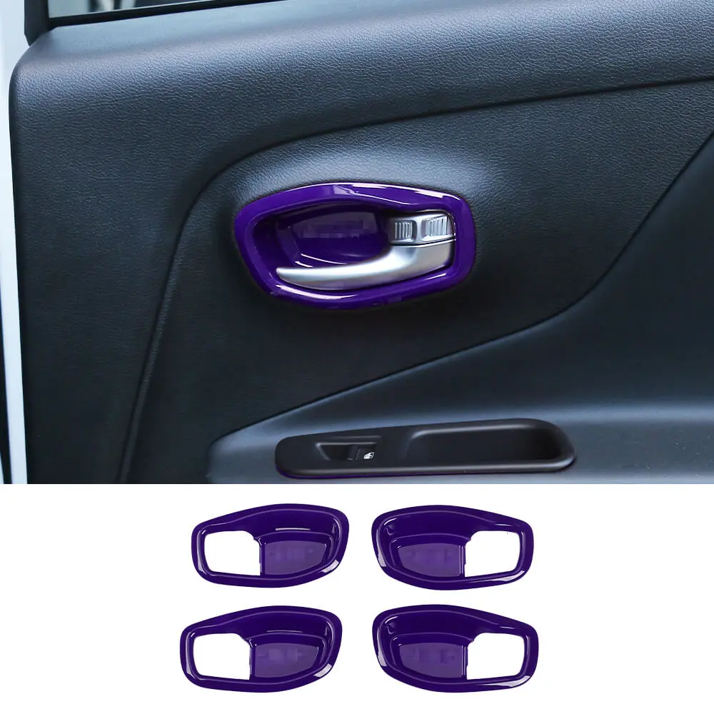 For 2015+ Jeep Renegade Interior Door Handle Trim Bowl Cover Decor - Image 10