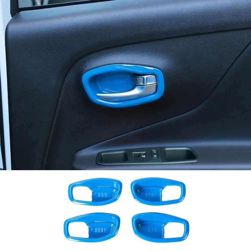 For 2015+ Jeep Renegade Interior Door Handle Trim Bowl Cover Decor - Image 11