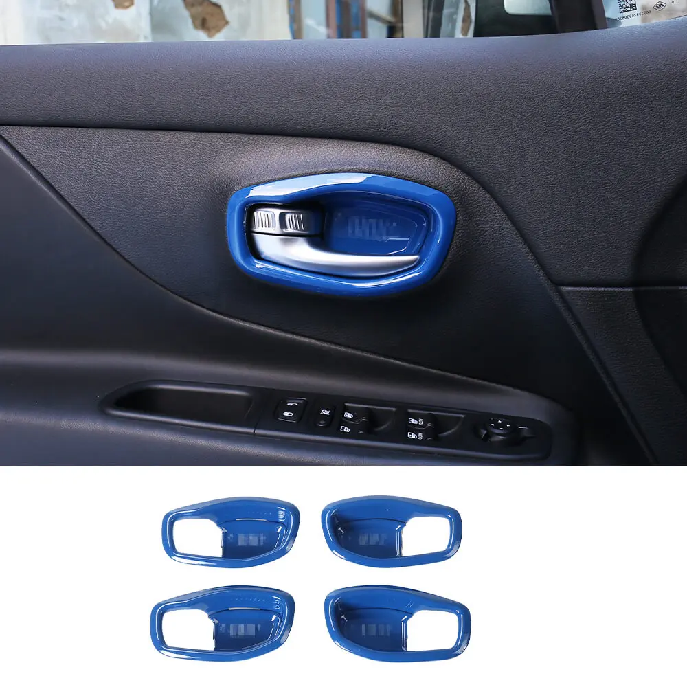 For 2015+ Jeep Renegade Interior Door Handle Trim Bowl Cover Decor - Image 16
