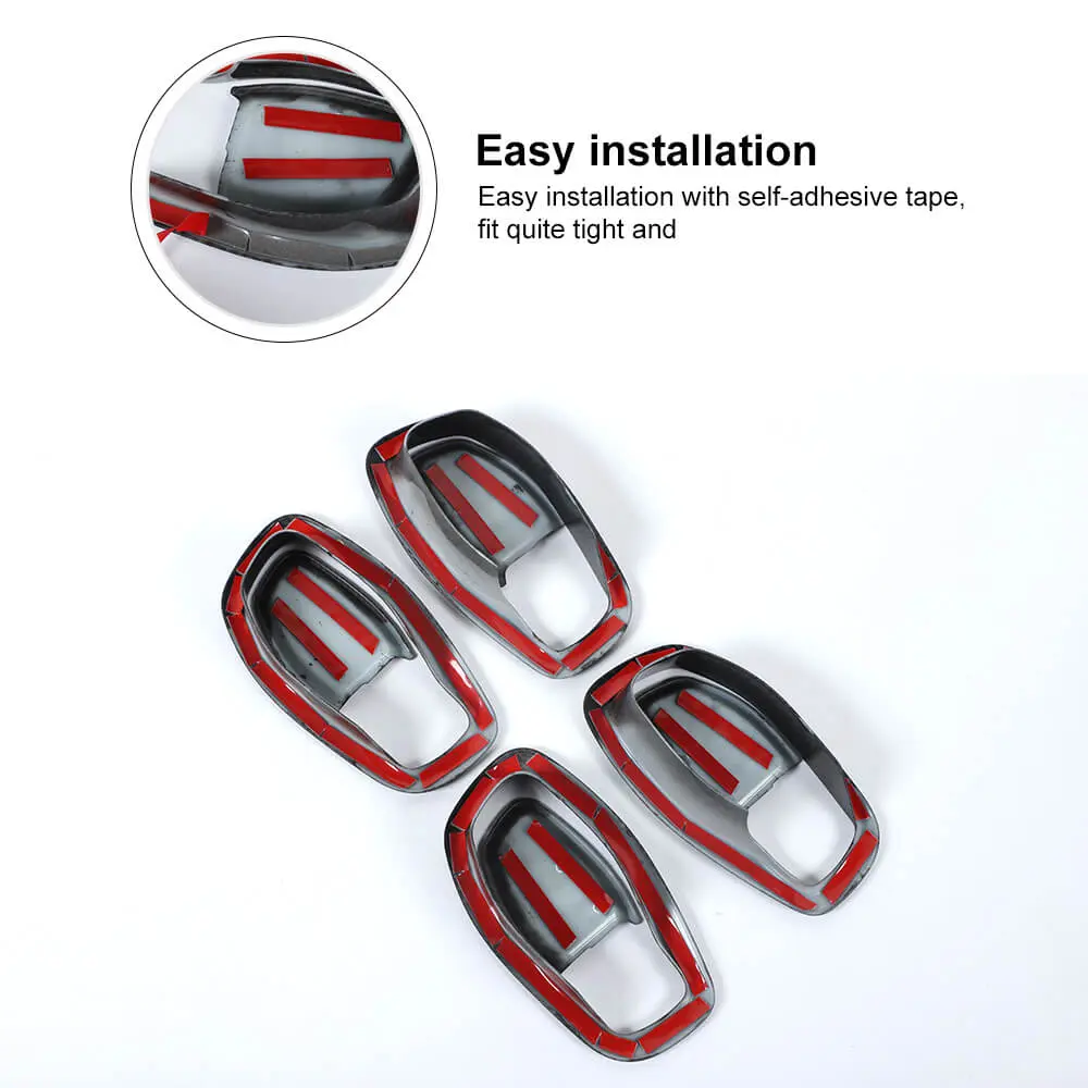 For 2015+ Jeep Renegade Interior Door Handle Trim Bowl Cover Decor - Image 6
