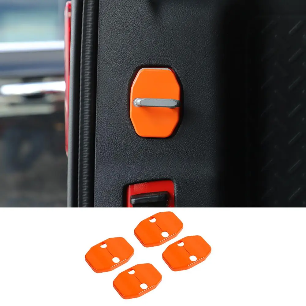 For 2007-2018 Jeep Wrangler JK 2Door Interior Door Lock Cover Protection Trim - Image 9