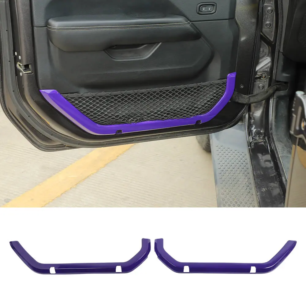 For 2018+ Jeep Wrangler JL Gladiator JT 2-Door Door Net Pocket Decor Cover Trim - Image 17