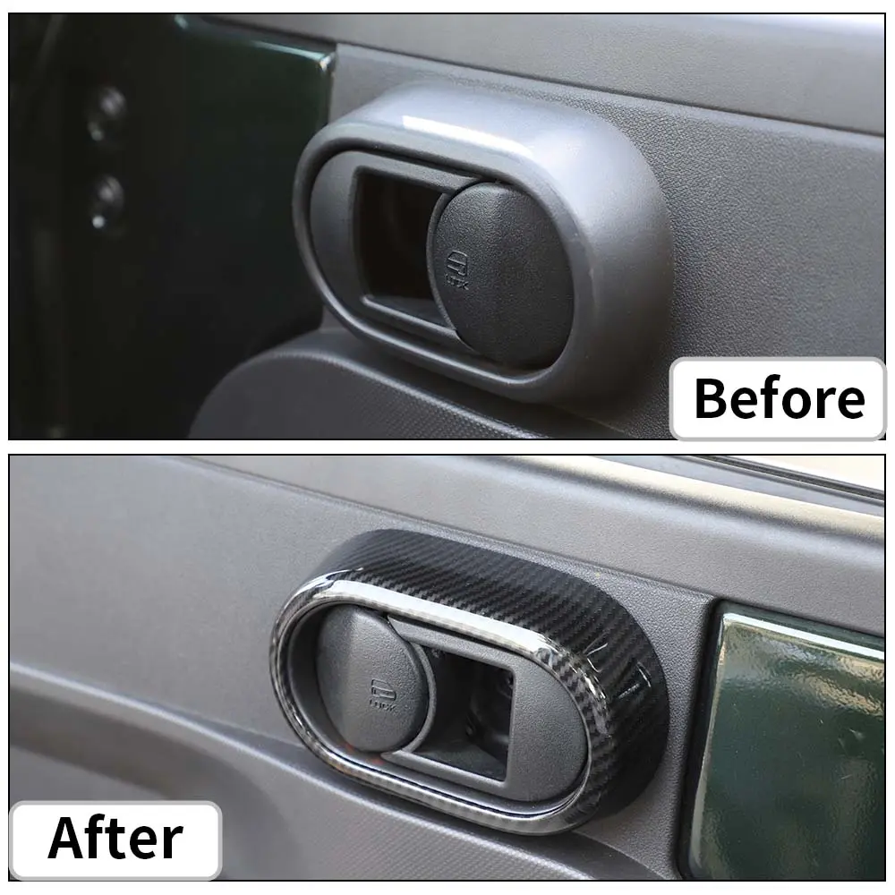For 2007-2010 Jeep Wrangler JK 2Door Interior Door Switch Bowl Cover Trim - Image 3