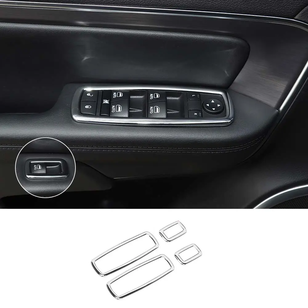 For Jeep 2011-2021 Grand Cherokee WK2/ 2014+ Cherokee  Interior Door Window Switch Cover Trim - Image 12