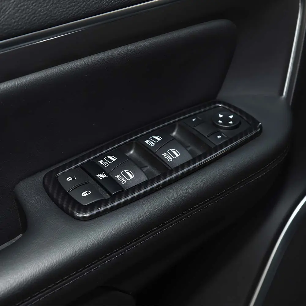 For Jeep 2011-2021 Grand Cherokee WK2/ 2014+ Cherokee  Interior Door Window Switch Cover Trim - Image 5