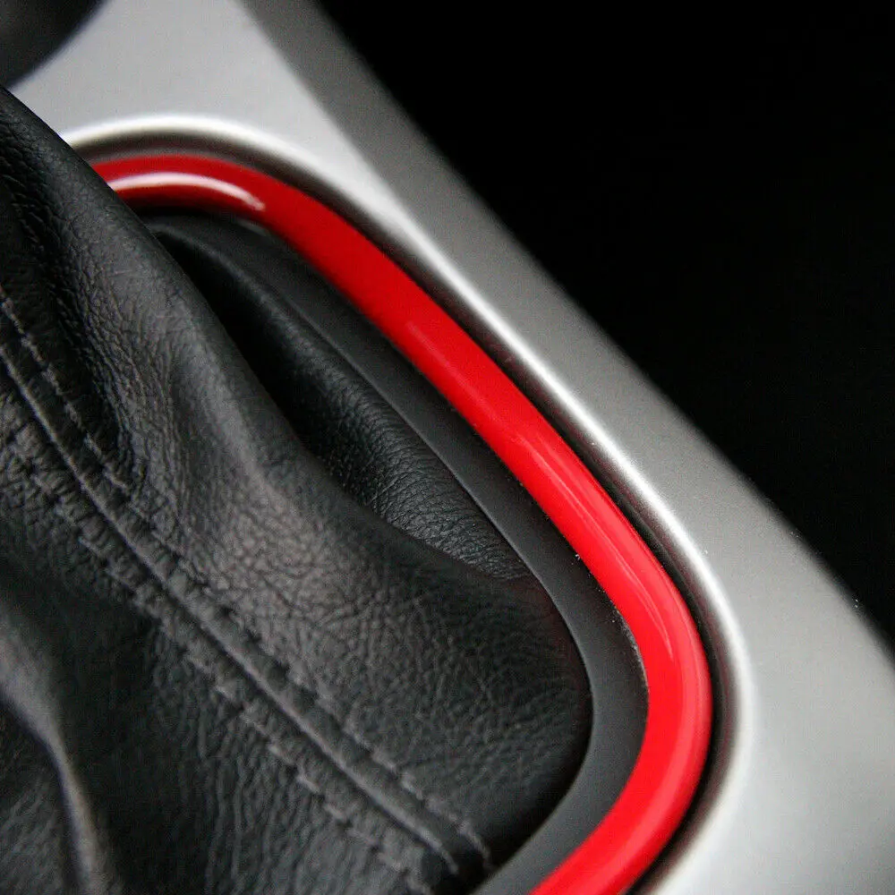 For 2017-2020 Jeep Compass Interior Gear Shift Box Frame Trim Cover Red - Image 4