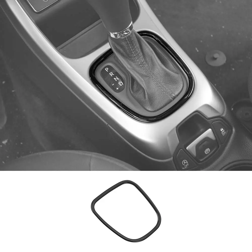 For 2017-2020 Jeep Compass Interior Gear Shift Box Frame Trim Cover Red - Image 7