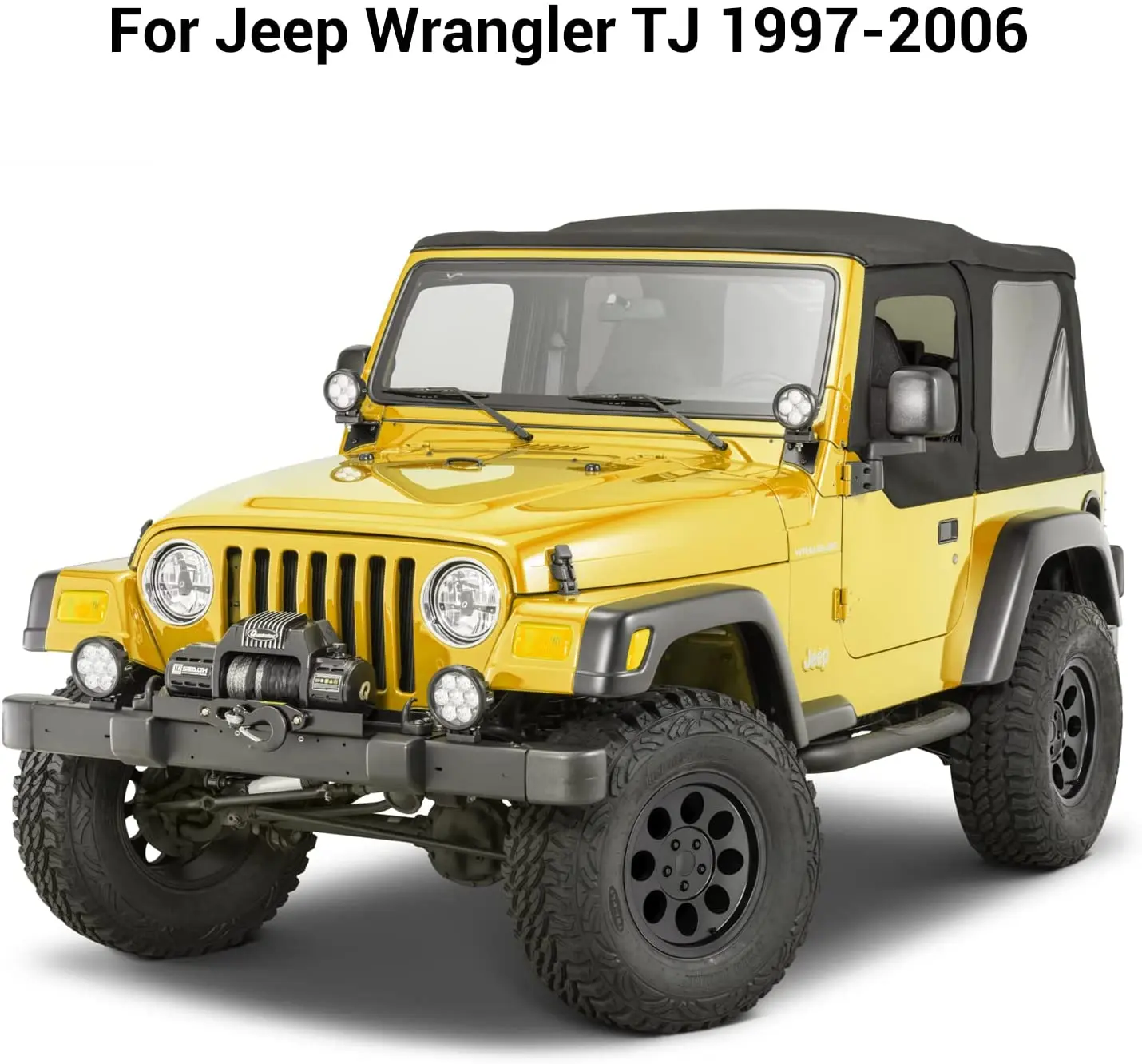 For 1997-2006 Jeep Wrangler TJ Interior Passenger Organizer Box Grab Tray Co-Pilot Handle Trim Cover - Image 7