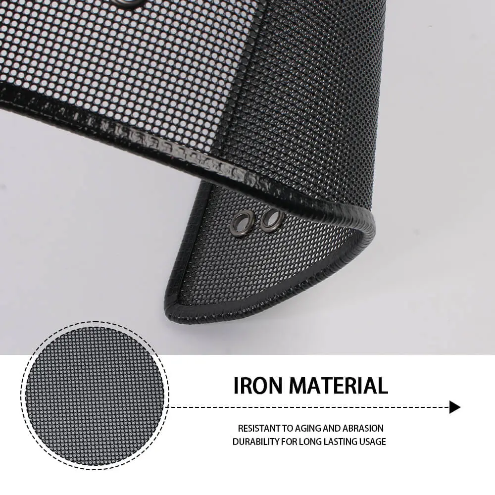 For 2018+ Jeep Wrangler JL JLU & Gladiator JT Iron Front Grille Insect Nets Mesh Cover - Image 7