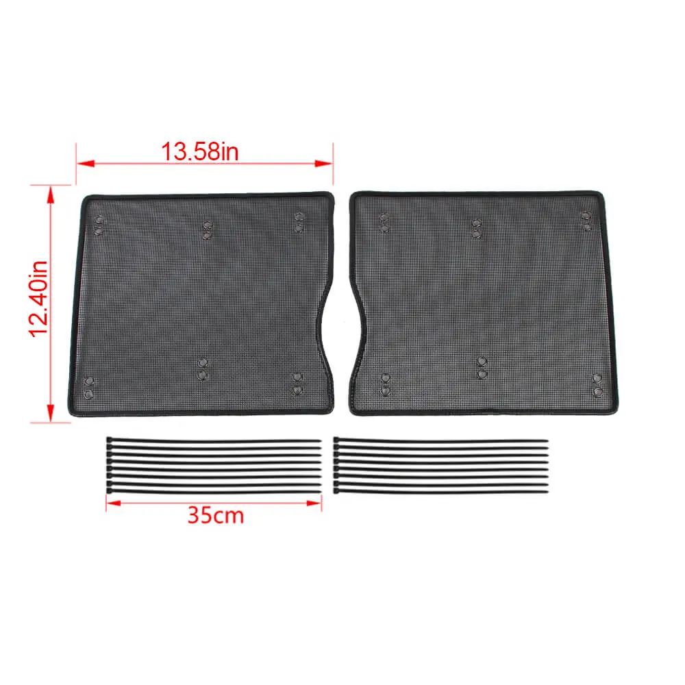 For 2018+ Jeep Wrangler JL JLU & Gladiator JT Iron Front Grille Insect Nets Mesh Cover - Image 8