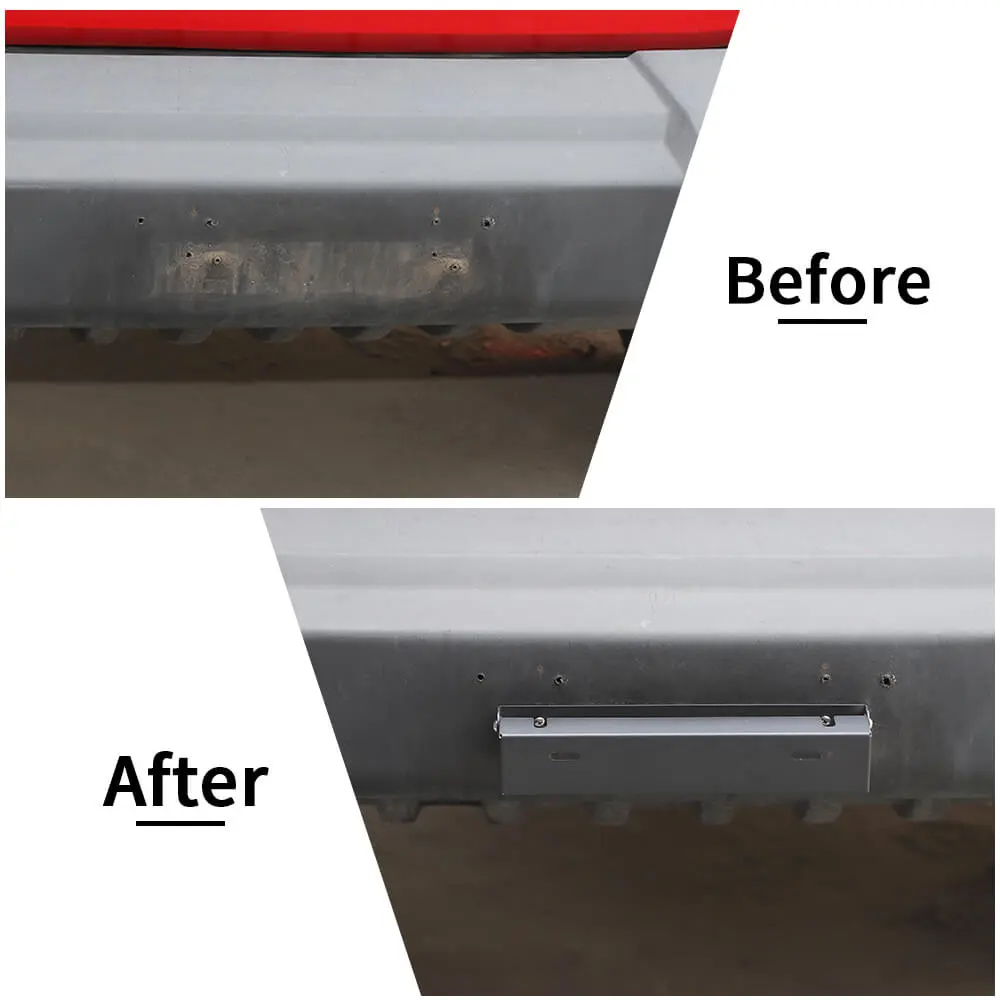 For Jeep Wrangler TJ JK JL & Gladiator JT Iron License Plate Conversion Frame - Image 2