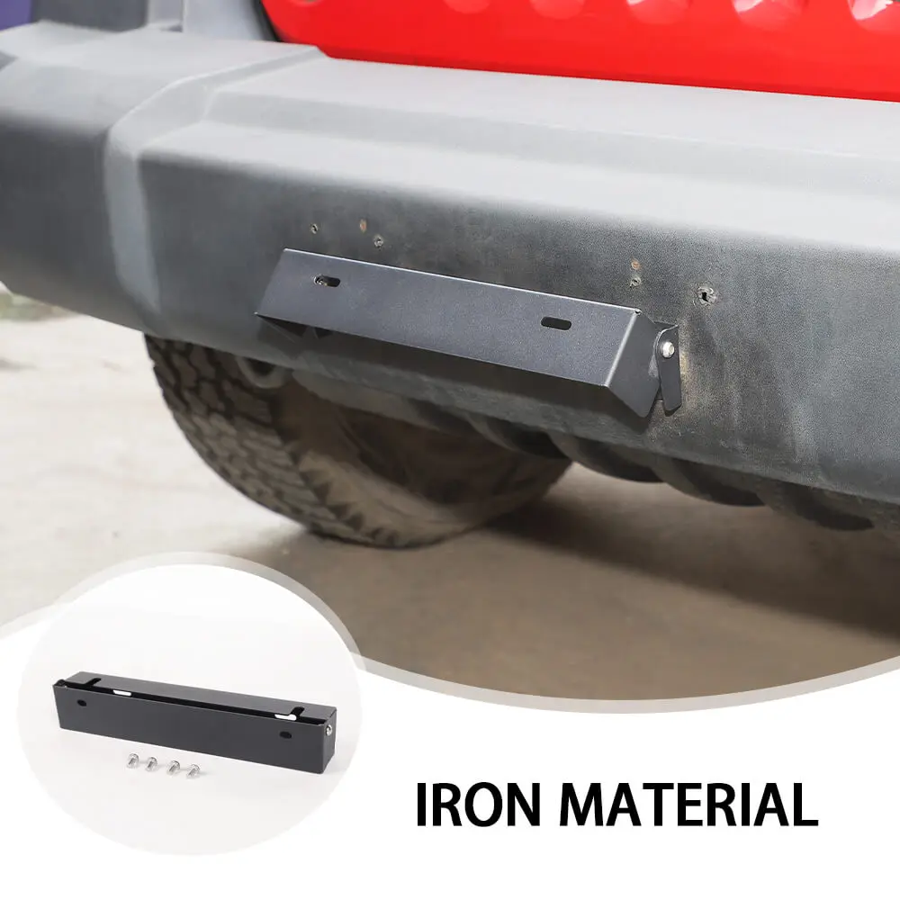 For Jeep Wrangler TJ JK JL & Gladiator JT Iron License Plate Conversion Frame - Image 5