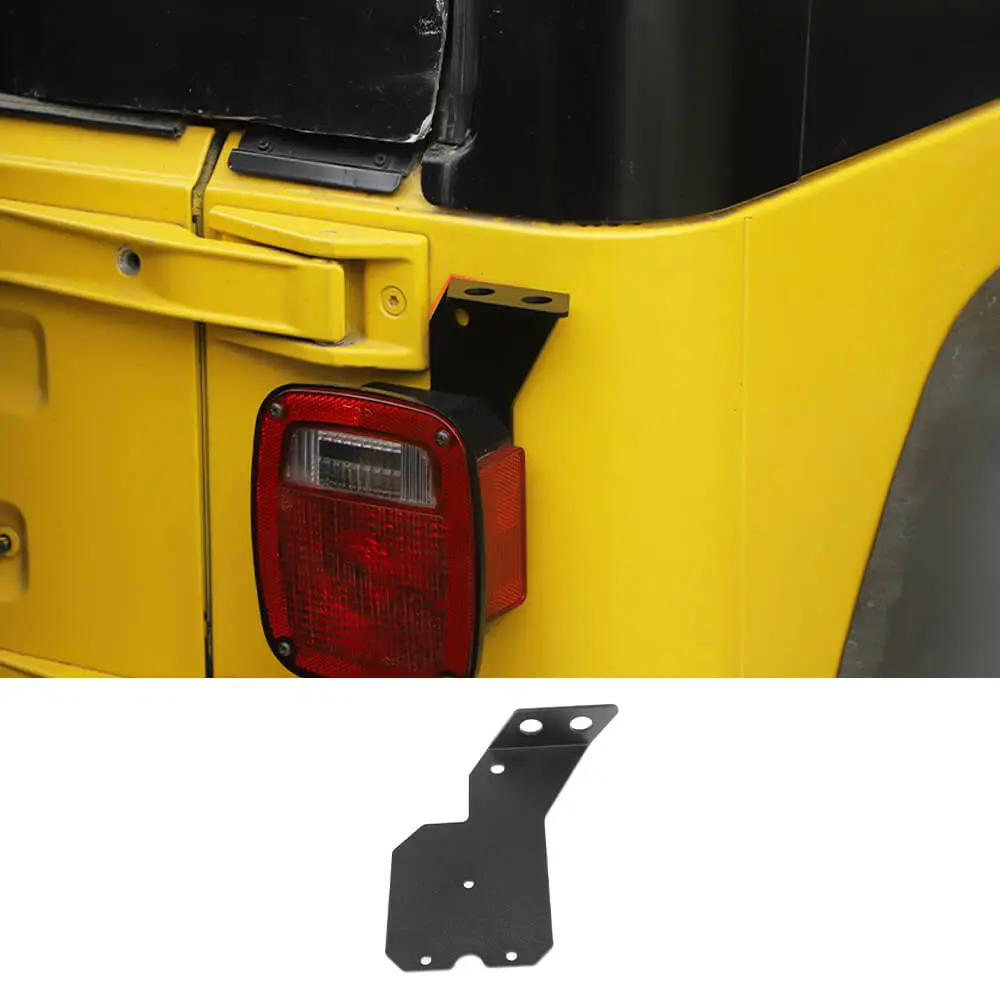 For 1997-2006 Jeep Wrangler TJ Taillight Antenna Mount Bracket Holder Black - Image 9