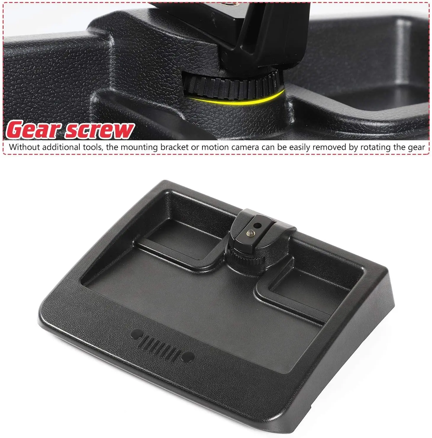 For 2007-2010 Jeep Wrangler JK JKU Dash Multi-Mount Phone Holder With Storage Tray - Image 3