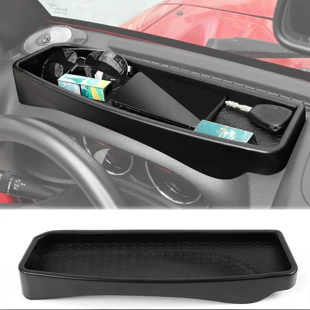 For 2011-2018 Jeep Wrangler JK JKU Dash Insert Organizer Storage Tray