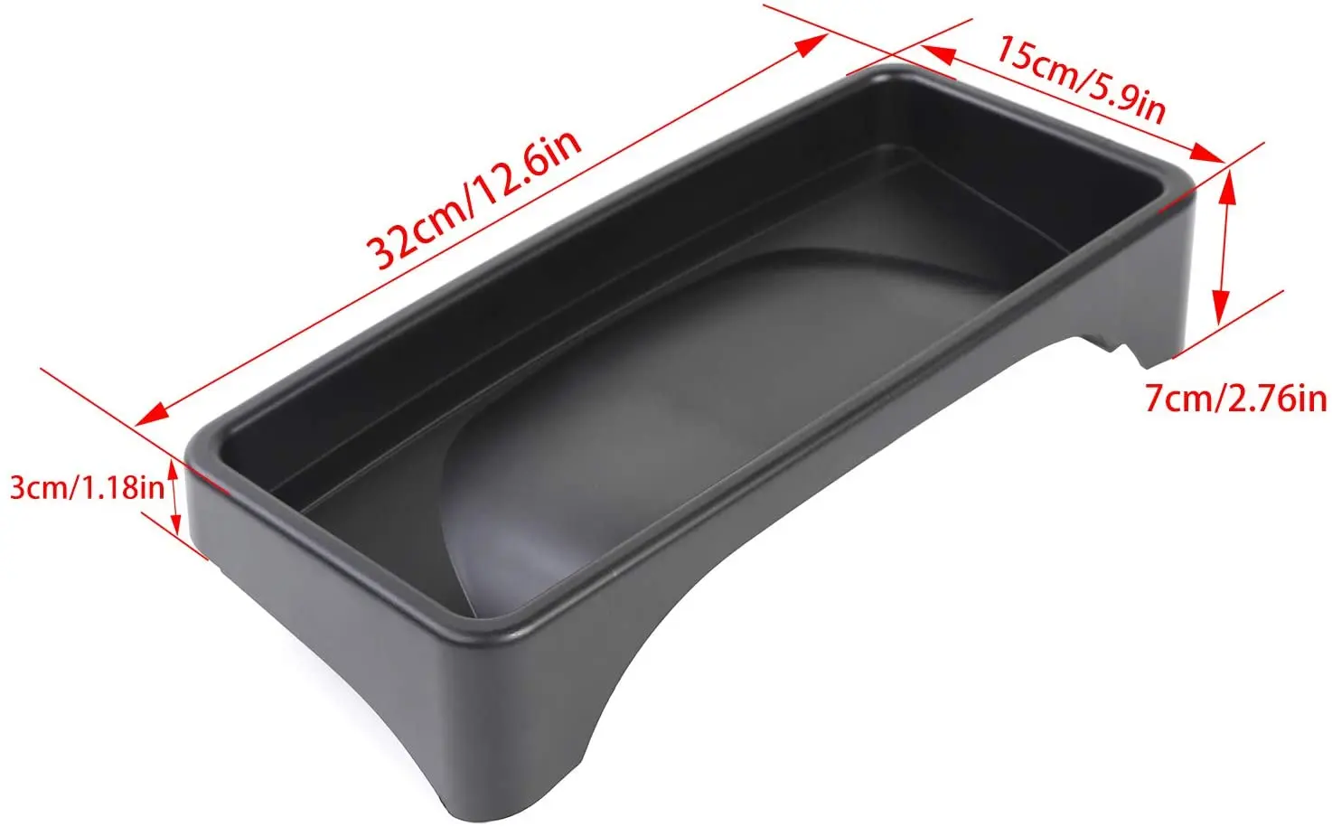 For 2007-2010 Jeep Wrangler JK JKU Dashboard Storage Tray, Organizer Storage Tray - Image 3