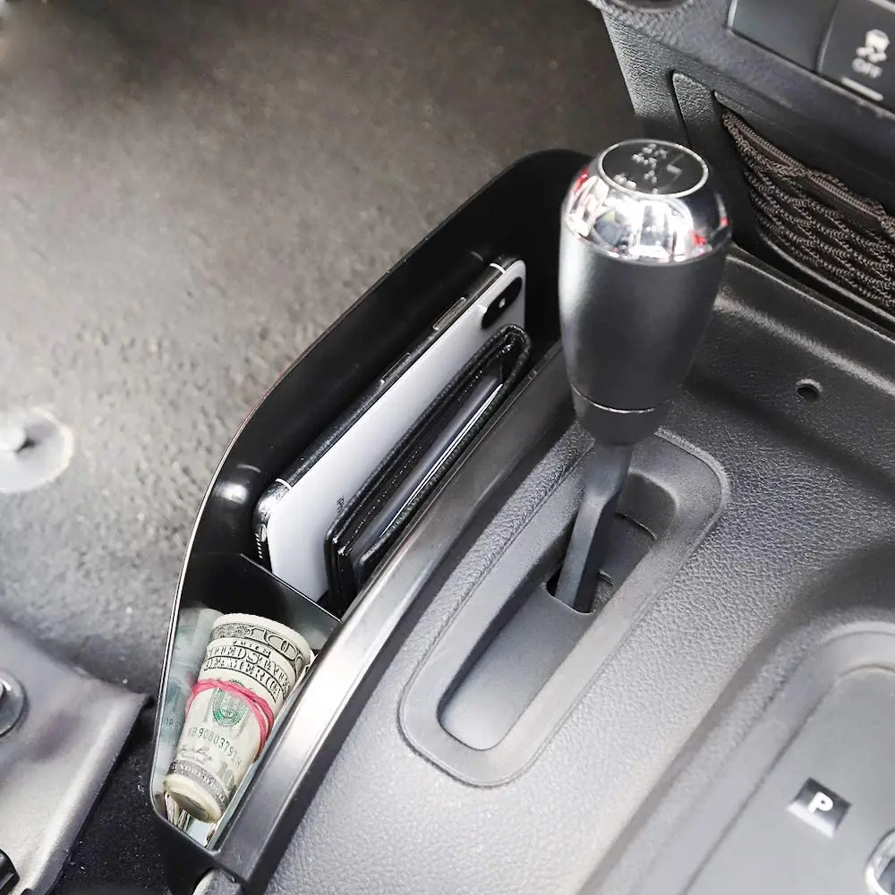For 2011-2018 Jeep Wrangler JK JKU Center Console Gear Shift Storage Box, Auto Transmission Organizer Tray - Image 3