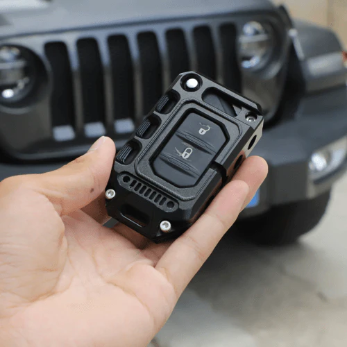 For 2018+ Jeep Wrangler JL JLU Gladiator JT Key Fob Cover Case Trim Shell - Image 3