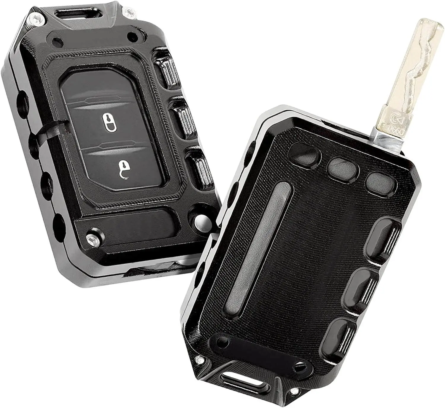 For 2018+ Jeep Wrangler JL JLU Gladiator JT Key Fob Cover Case Trim Shell - Image 7