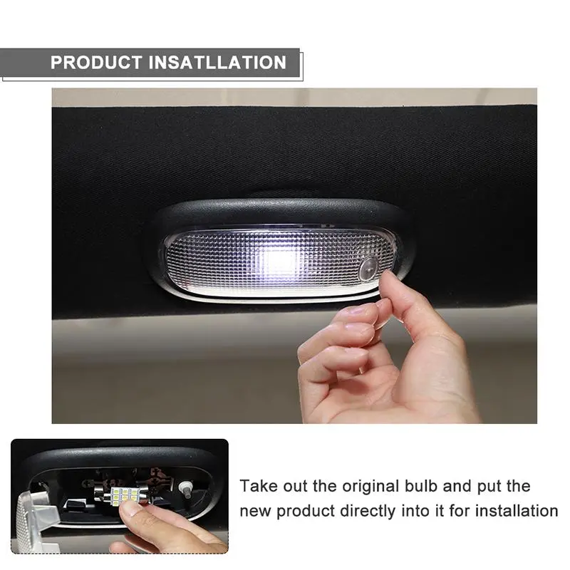 For 2011-2018 Jeep Wrangler JK JKU LED Roof Reading Light - Image 5
