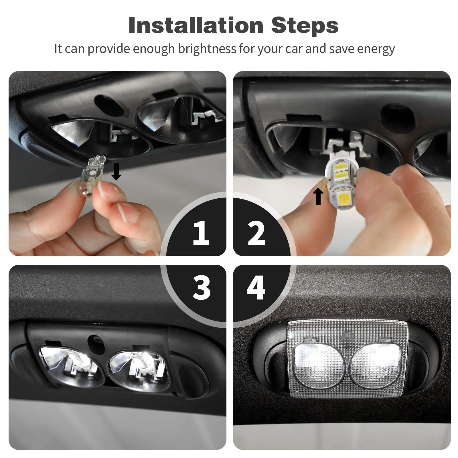 For 2011-2018 Jeep Wrangler JK JKU LED Roof Reading Light - Image 6